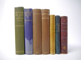 H.G. Wells, four titles, all 1st editions, 1st impressions, all original cloth gilt: 'Kipps the