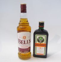 Bell's Original Scotch Whisky, 70cl, Jagermeister 56 Blend, 0.5ltr (2)