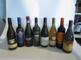 8 bottles of various wines, 2010 Chateauneuf-du-Pape, Grande Alberone, 2005 Wooded Chardonnay,