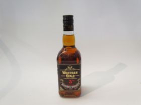 Western Gold 5 year Old Bourbon Whiskey, 70cl