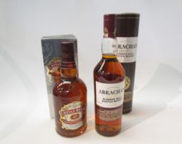 Abrachan Triple Barrel Oak matured blended malt Whisky in tube, Chivas Regal 12 year old , boxed (2)