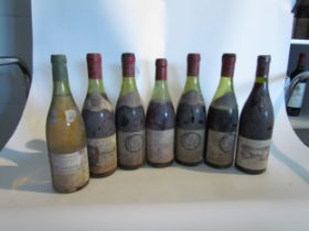 7 bottles of various wines, 1969 Patriarche Pere et Fils Grand Patriarche x 3 a/f, 2002 Chateau Du