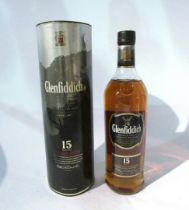 Glenfiddich 15 year Old Single Malt Scotch Whisky, 1ltr boxed