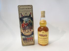 Glen Moray Highlands Regiments The Queens Own Cameron 12 year Old Single Highland Malt Scotch Whisky