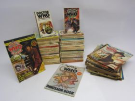 A collection of forty-eight Target Doctor Who paperback books, mostly by Terrance Dicks, also