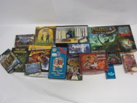 Assorted tactical, role-playing and card games including Warlord Saga Of The Storm Battle box,