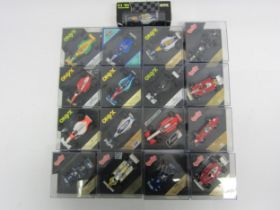 A collection of Onyx and Quartzo 1:43 scale diecast model Formula 1 cars to include Onyx 119