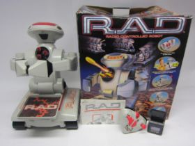 A boxed R.A.D. Radio Controlled Robot