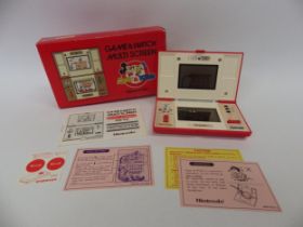 Nintendo Game & Watch Multi Screen Mickey & Donald handheld electronic game (DM-53) in original box,