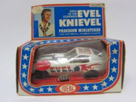 A boxed Ideal diecast Precision Miniatures Evel Knieval Funny Car