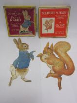 Two Frederick Warne & Co Beatrix Potter jig-saw puzzles, Peter Rabbit and Squirrel Nutkin
