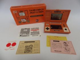 Nintendo Game & Watch Multi Screen Donkey Kong handheld electronic game (DK-52) in original box
