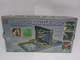 A boxed MB Electronics Computer Battleship electronic game