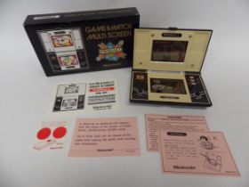 Nintendo Game & Watch Multi Screen Pinball handheld electronic game (PB-59) in original box,