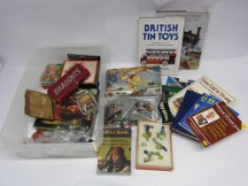 Mixed toys and games including Airfix James Bond Autogyro, Top Trumps, Wembley board game,