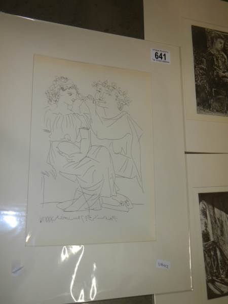 Pablo Picasso (1881-1973) Collection of 6 x prints mainly nudes circa 1956 Vollard suite. - Image 2 of 11