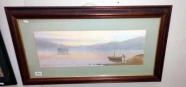 A f/g watercolour of Bassen Thwaite lake signed M Grant