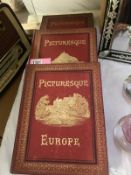 3 early picturesque Europe books by Cassell, Pelter & Galpin, London