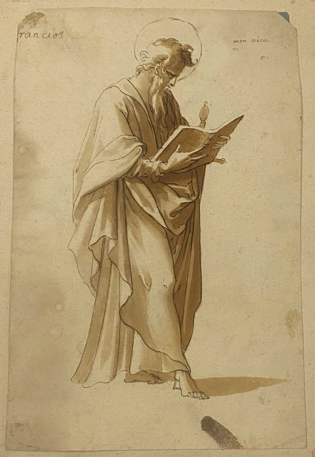 A 17th/18th century drawing of St Francis ?