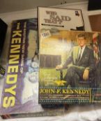 J F Kennedy assembly kit, jigsaw & a game called 'The Kennedy's' (completeness unknown)