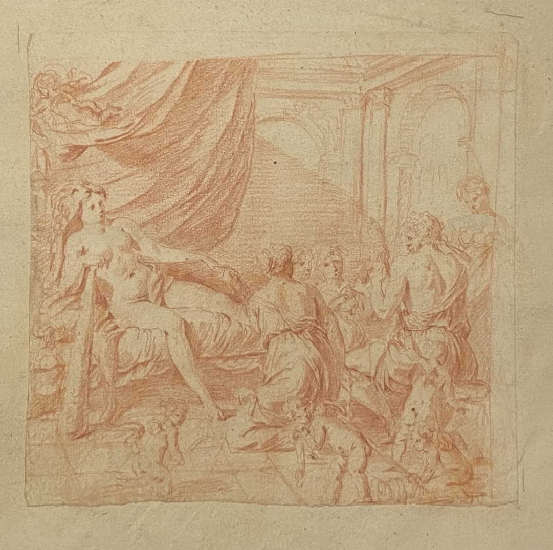 A 16th/17th century drawing of a religious scene - Image 2 of 5