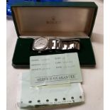 A Rolex Oyster perpetual - 1003, stainless steel case, No. 2153452. Grey dial 34mm diameter,