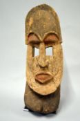 An African Dogon Goiter tribal mask, Ex Ds.Lame Netherlands, 49cm tall