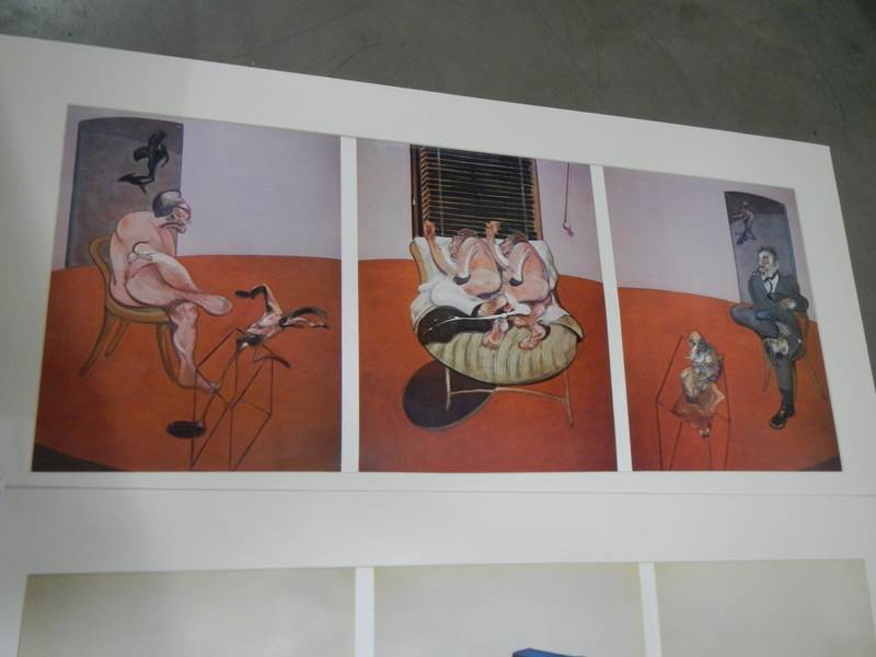 Francis Bacon (1909-1992) 2 x large triptych prints, triple gatefolds, published in 1976. - Image 2 of 3