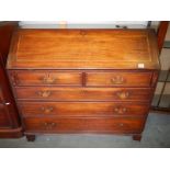 A mid Victorian mahogany bureau,