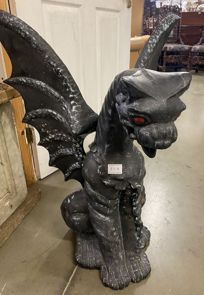 A cast iron statue of a Dragon - Image 3 of 3