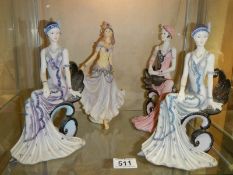 Four 1920's style figures.