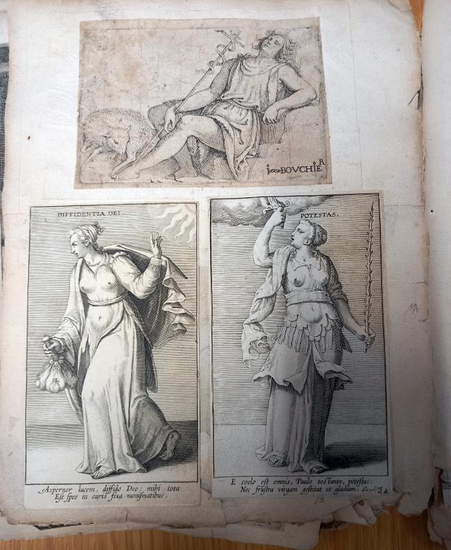 A portfolio containing 18th & 19th century engravings - Image 5 of 14