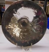 A hall marked silver bowl, 21.5 cm diameter, 13.5 ounces.