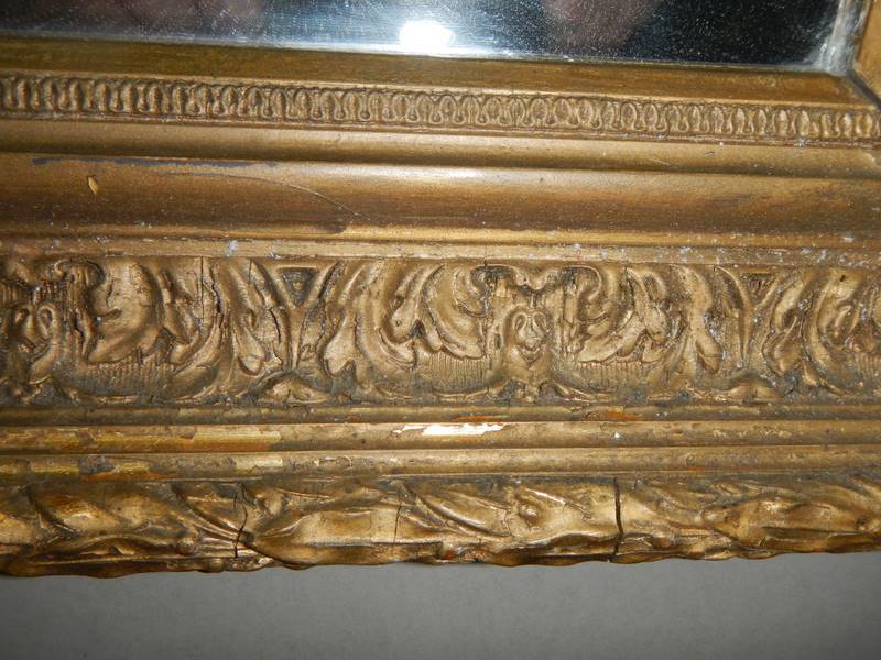 An early 20th century gilt framed bevel edged mirror. - Image 2 of 2