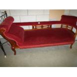 An Edwardian chaise longue.