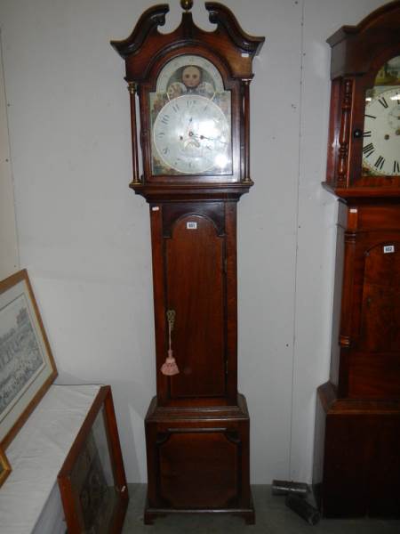 A good 8 day painted dial Long case clock by Wm Johnfon, Winchcombe.