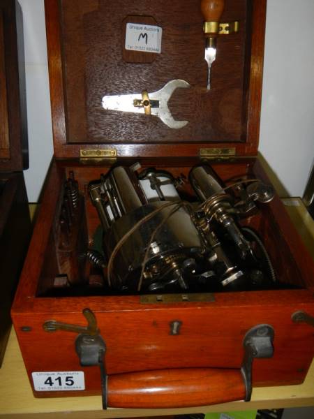 Steam Indicator with recording drum and accessories by McInnes-Dobbie in fitted box.