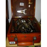 Steam Indicator with recording drum and accessories by McInnes-Dobbie in fitted box.