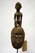 An African Dogon Satimbe tribal mask, 48cm tall