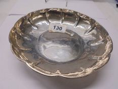 A hall marked silver bowl, 18cm diameter, 11.5 ounces.