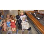 2 boxes of vintage dolls including cabbage patch