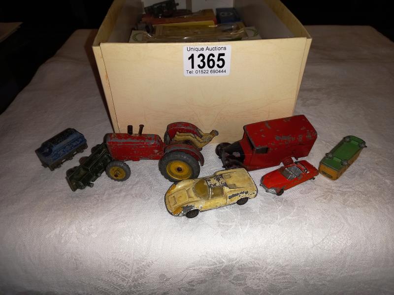 A box of die cast including Dinky, Lone star & Matchbox etc. - Image 2 of 3