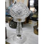 A crystal table lamp, needs re-wiring.
