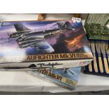 2 boxed Tamiya Bristol Beaufighter model aircraft kits