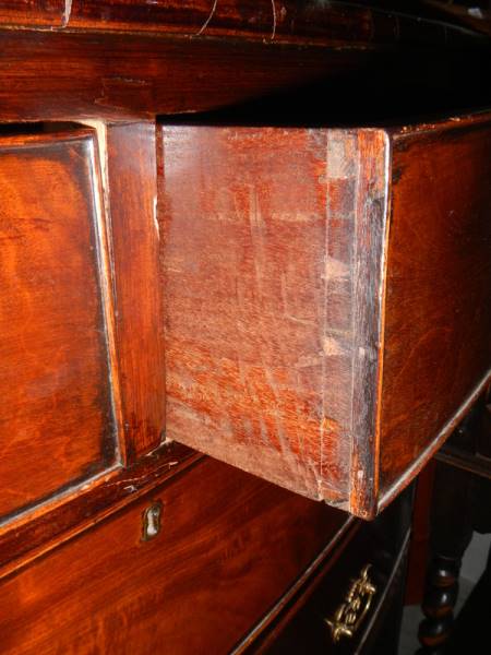 A Victorian mahogany two over three bow front chest of drawers, COLLECT ONLY. - Image 2 of 2