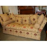 A suberb quality knoll end sofa with cushions., COLLECT ONLY.