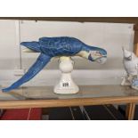 A Royal Dux blue macaw.