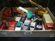 A quantity of die cast Dinky toys including Guy Van, Rolls Royce, Triumph Herald etc.,