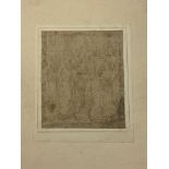 A 16th/17th century drawing of a religious scene