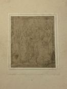 A 16th/17th century drawing of a religious scene